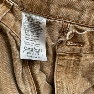 Mens Carhartt Jeans 33x32 Dungaree Fit